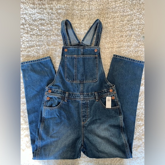 Old Navy Other - ✨NWT✨Old Navy. Medium Distressed Wash Jean Denim Overalls. Size Girls XL.